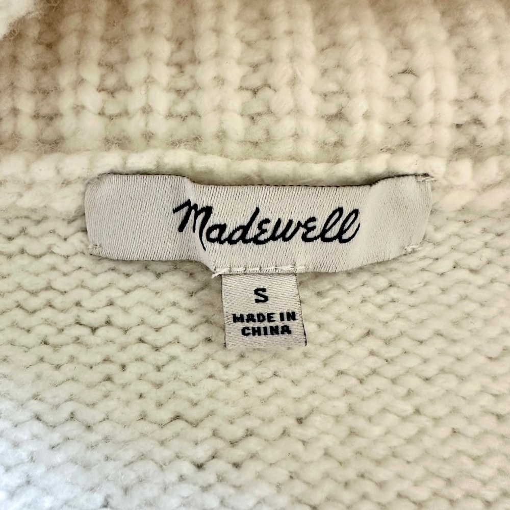 Madewell Sadler Turtleneck Sweater in Ivory - Picture 8 of 10